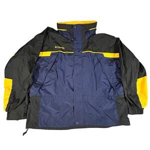 VTG Columbia Sportswear Company Fire Ridge 3 in 1 Jacket XXL Blue/Black/Yellow